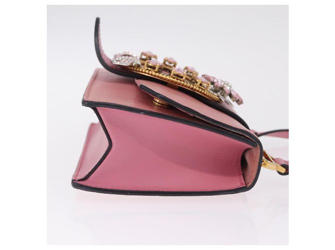 Miu Miu Madras Crystal Flap Leather Small - vista 3