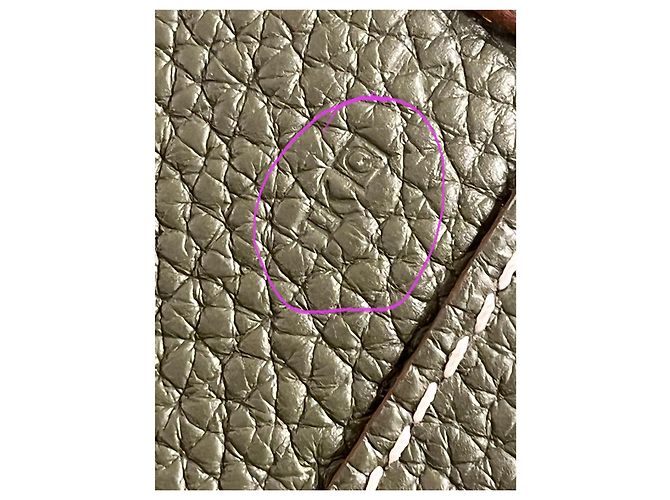 Hermès Borsa Tote Reversibile in Pelle Verde e Bianca - vista 13