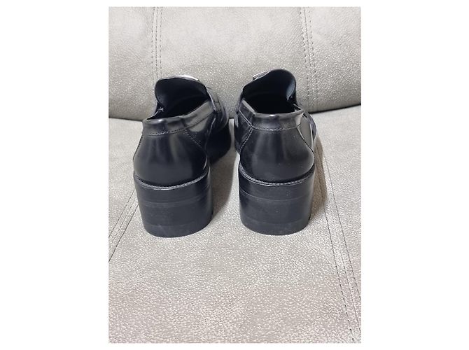 Chanel Mocassini Chunky in pelle nera - vista 4