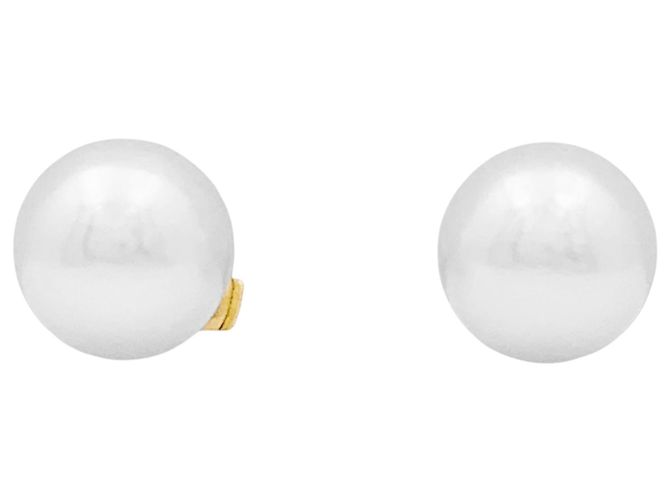 Autre Marque Pendientes de oro amarillo y perlas. - vista 2