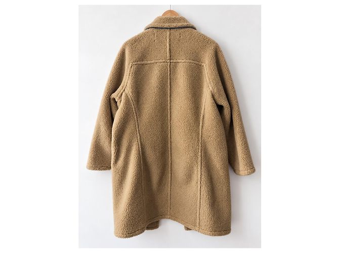 Autre Marque Abrigo Teddy Shearling Off-White Sz.38 de segunda mano - vista 2