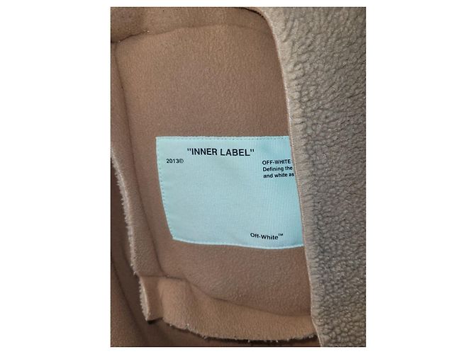 Autre Marque Abrigo Teddy Shearling Off-White Sz.38 de segunda mano - vista 4