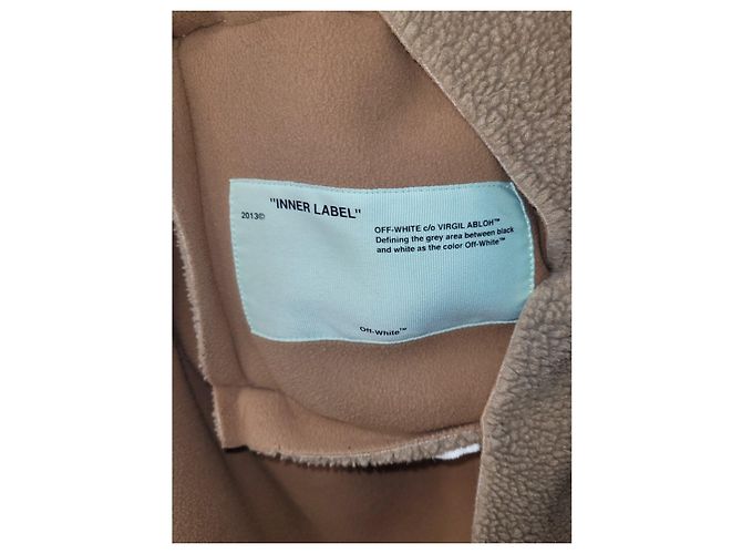Autre Marque Abrigo Teddy Shearling Off-White Sz.38 de segunda mano - vista 5