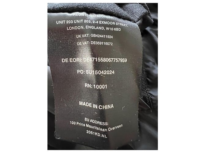 Autre Marque Chaqueta acolchada Jack1T negra de nylon - vista 10