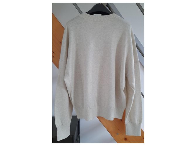 Isabel Marant Etoile Woll-Baumwoll-Pullover beige - Ansicht 2