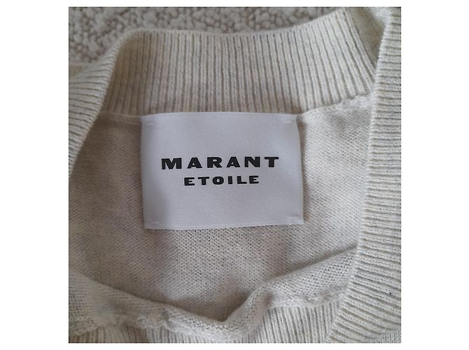 Isabel Marant Etoile Woll-Baumwoll-Pullover beige - Ansicht 3