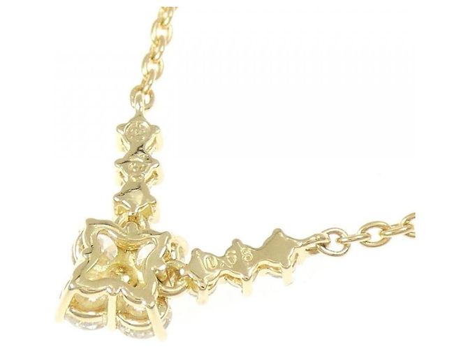Autre Marque Collana Au750 Fiore e Diamanti - vista 4