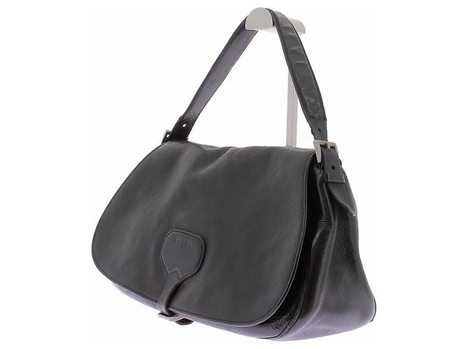Prada Borsa a tracolla in pelle nera - vista 2
