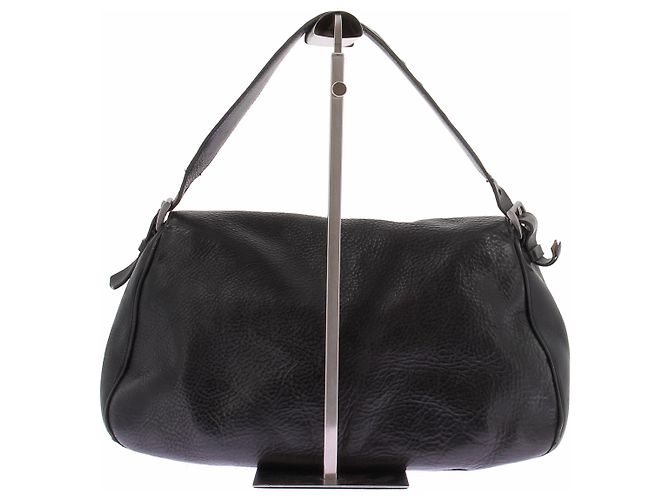 Prada Borsa a tracolla in pelle nera - vista 3