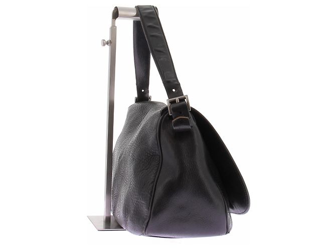 Prada Borsa a tracolla in pelle nera - vista 5