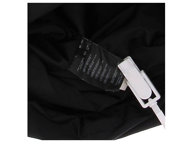 Prada Vestido de nailon negro con mangas abullonadas - vista 6