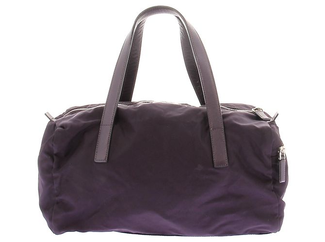 Prada Borsa viola "Vela" in nylon - vista 3