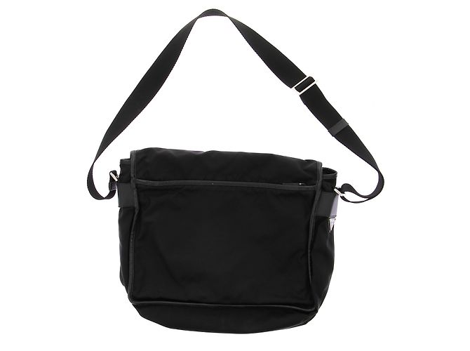 Prada Borsa per computer in nylon nero - vista 2