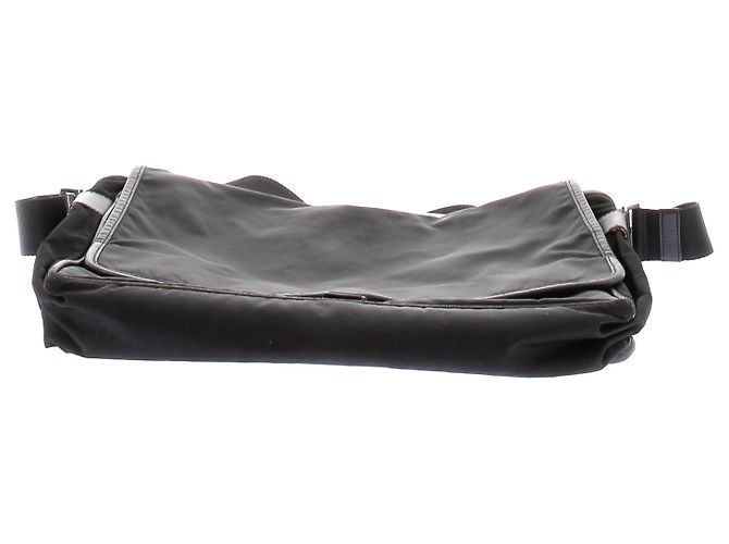 Prada Borsa per computer in nylon nero - vista 3