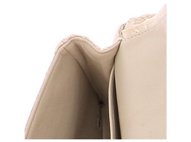 Borsa a mano Chanel in tessuto beige - vista 8