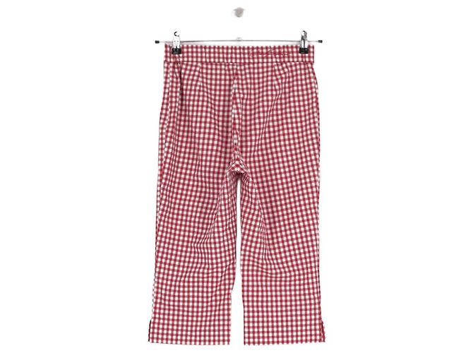 Guess Pantalones de algodón rojos - vista 2
