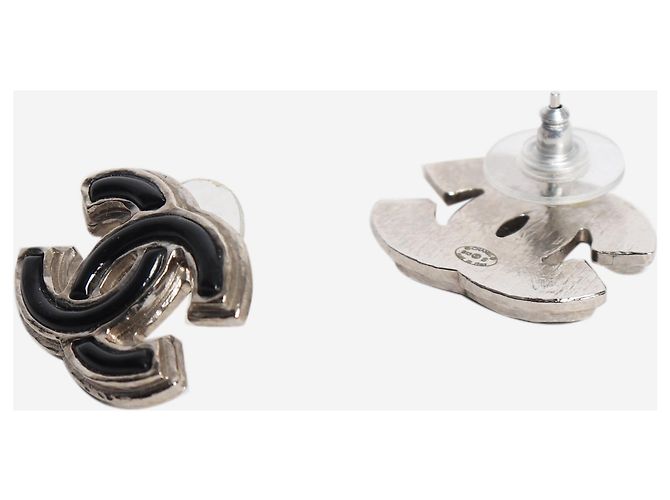 Chanel Pendientes Silver Coco Mark - vista 3