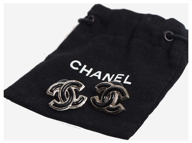 Chanel Pendientes Silver Coco Mark - vista 4