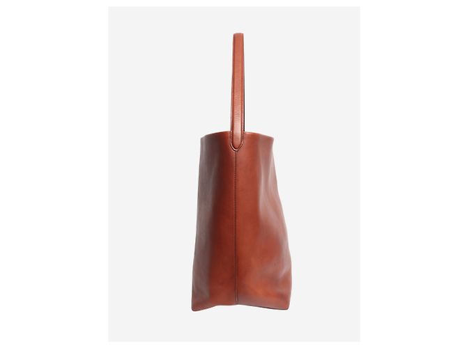 The row Schultertasche aus braunem Leder - Ansicht 2