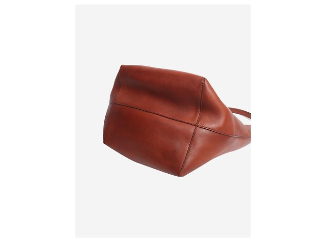 The row Schultertasche aus braunem Leder - Ansicht 4