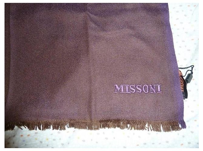 Missoni Sciarpa in Lana Marrone - vista 3