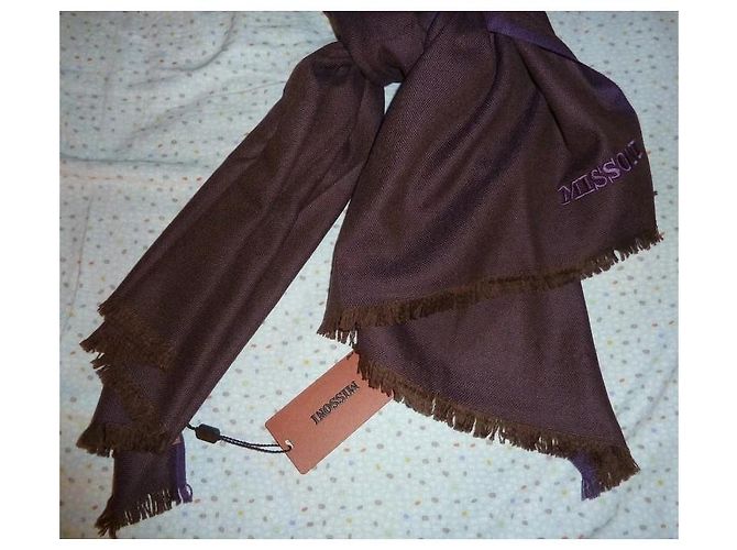 Missoni Sciarpa in Lana Marrone - vista 7