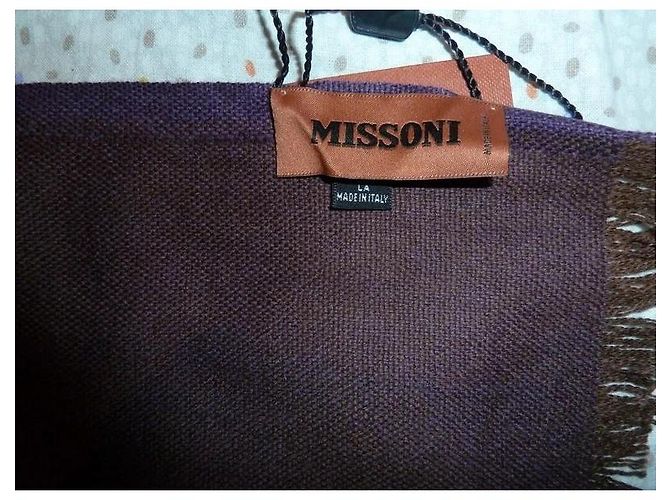 Missoni Sciarpa in Lana Marrone - vista 9
