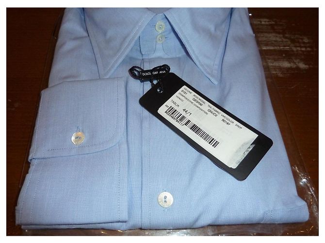 Dolce & Gabbana Camicia in cotone blu - vista 3