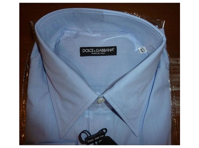 Dolce & Gabbana Camicia in cotone blu - vista 5
