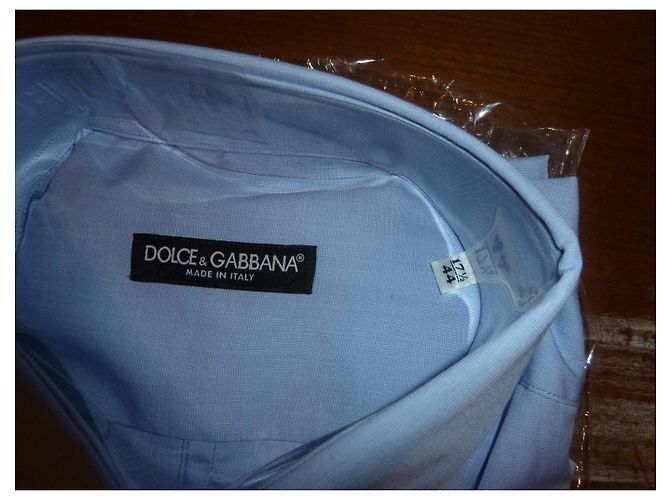 Dolce & Gabbana Camicia in cotone blu - vista 6