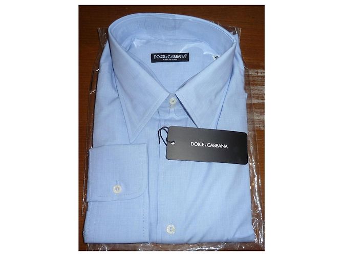 Dolce & Gabbana Camicia in cotone blu - vista 7