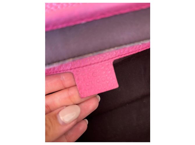 Borsa a tracolla Gucci Bamboo Bullet rosa - vista 11