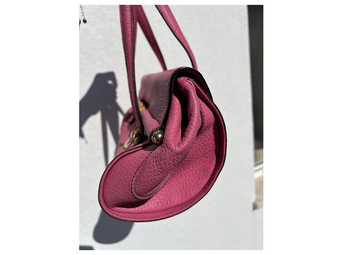 Borsa a tracolla Gucci Bamboo Bullet rosa - vista 9