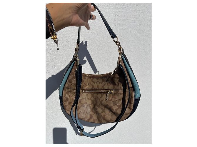 Borsa Coach in tela monogramma - vista 2