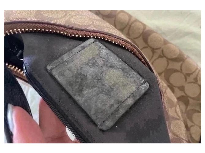 Borsa Coach in tela monogramma - vista 5