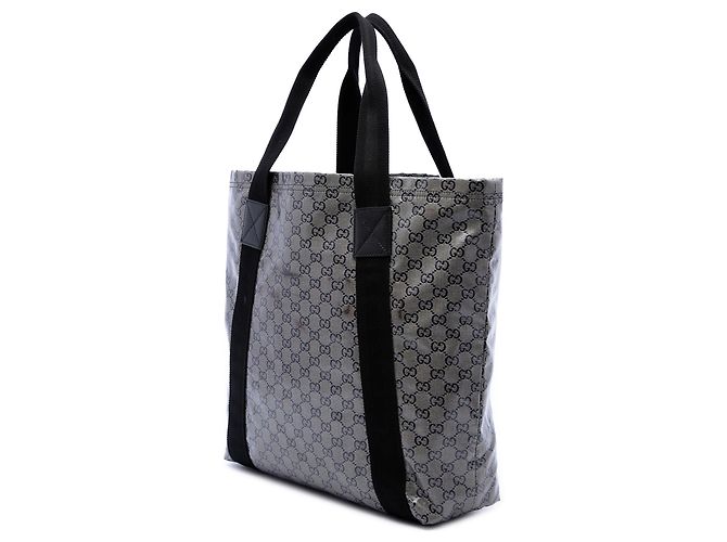 Tote Gucci Gray GG Crystal Web - vista 2