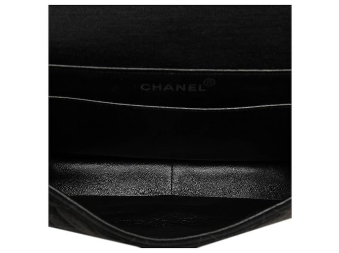 Chanel Black CC Quilted Jersey Double Sided Flap - vista 4