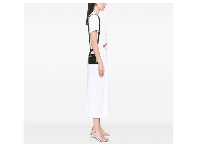 Dior Black Micro Lambskin Cannage Lady Dior - vista 6