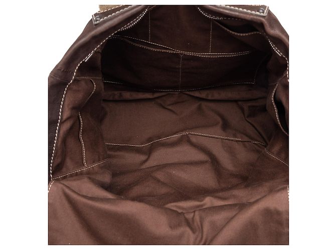 Borsa Satchel Anagram LOEWE in nubuck marrone - vista 4