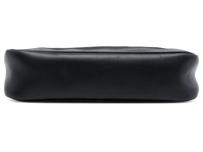 Borsa a tracolla Gucci in denim nero con banda Web - vista 3