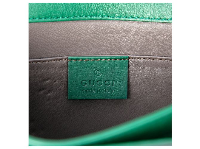 Gucci Green Small Patent Interlocking G Crossbody - vista 5