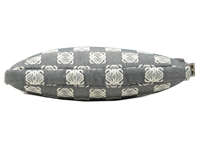 Borsa a tracolla LOEWE in tela Anagram grigia - vista 3