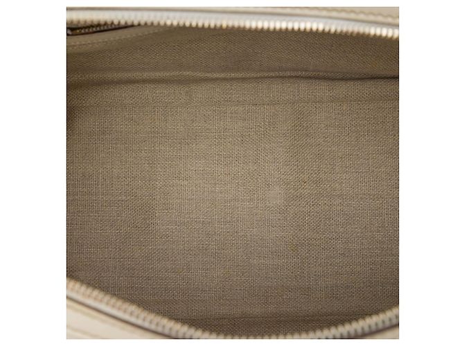 Bamboo Borsa Gucci in pelle di vitello bianca con bambù - vista 4