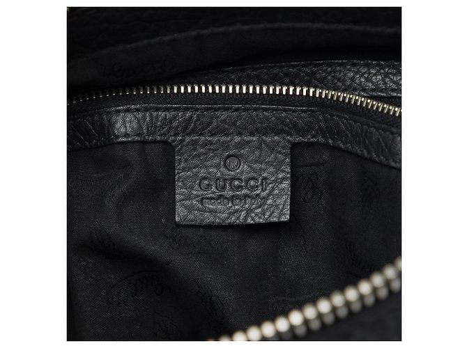Bamboo Borsa a tracolla Gucci in vitello nero con bambù - vista 5
