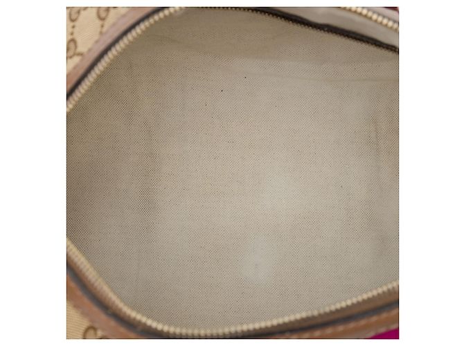 Borsa Boston Gucci Beige Medium GG Canvas Web Joy - vista 4