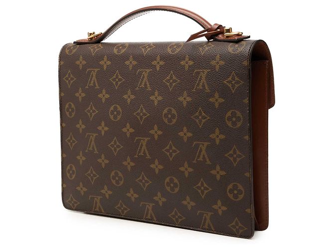 Louis Vuitton Brown Monogram Monceau 28 - vista 2