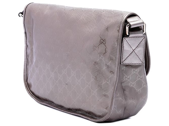 Gucci Silver GG Imprime Crossbody - vista 2