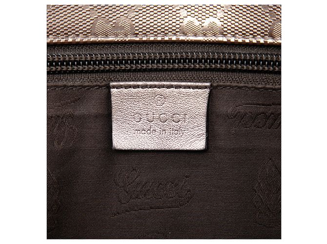 Gucci Silver GG Imprime Crossbody - vista 5