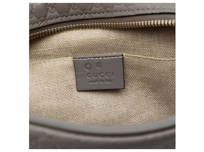 Gucci Gray Microguccissima Bree Crossbody - vista 5
