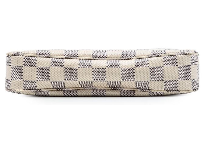 Louis Vuitton White Damier Azur Pochette Accessoires - vista 3